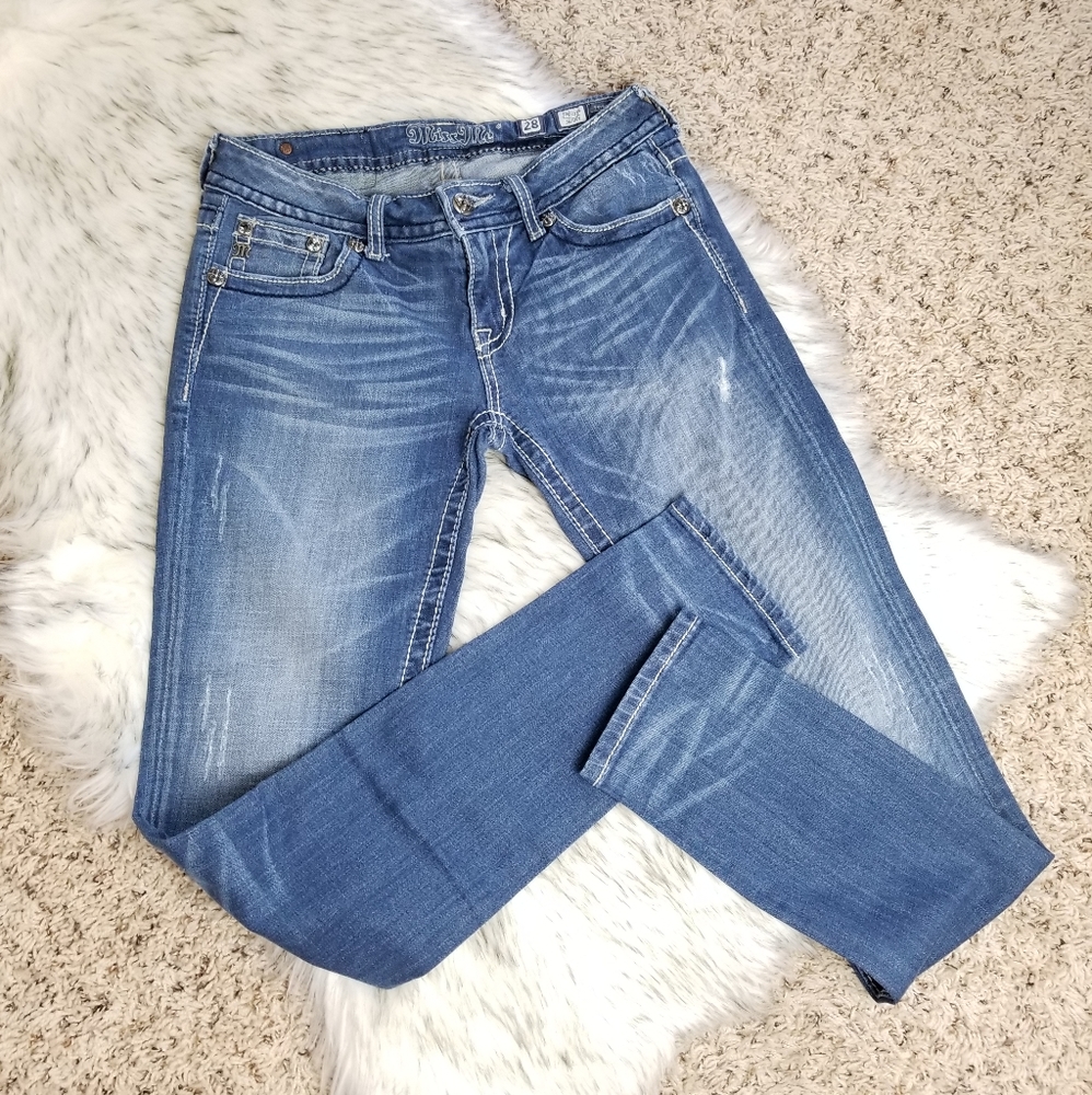 Miss Me Skinny Jeans Size 28 GUC